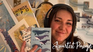 ASMR Art Convention HAUL!🖌️ 🎨👩‍🎨 — Whisper Ramble, Assorted Triggers