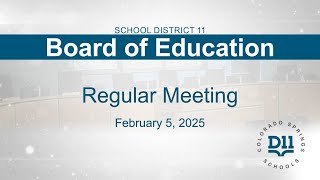 BOE Regular Meeting 02-05-25