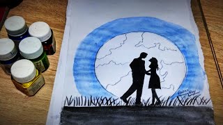 Couple drawing || Romantic draw pictures ||