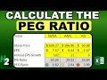 How to Calculate the PEG Ratio in Excel