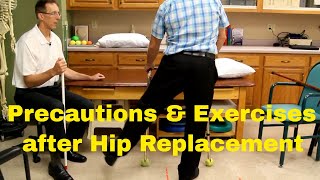 Precautions & Exercises after Hip Replacement (Posterior Approach)