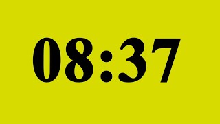 8 Minute 37 Second Timer – No Music | Silent Countdown ⏱️