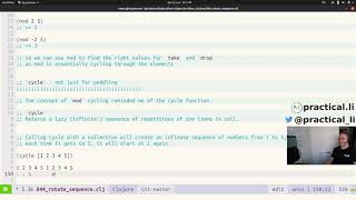 Practicalli Clojure 32 - 4Clojure 44 to 52