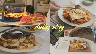 VLOG^与我躲进清凉里｜盐煮毛豆·一人烧烤派对·冰镇酸梅汤·辣炒年糕·鸡蛋饭团·简单版提拉米苏