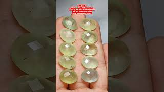 Bisa COD💸AM212 🟢Paket 10 Batu Prehnite,harga Rp 200 Ribu Wa 085792493877,Dim 16 x 12 mm