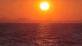 [10 Hours] Orange Sunset and Sea - Video \u0026 Audio [1080HD] SlowTV