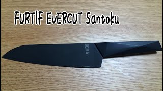 厨二心をくすぐる黒いヤツ、25年間研がなくていい包丁「FURTIF EVERCUT Santoku」で切ってみた！