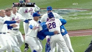 WSH@NYM: Murphy wins it with a walk-off single