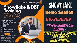 Snowflake Training Batch  OCT-28 | ‪ ‪@vitechtalks6017 | Snowflake Demo Session | Course | V-MART