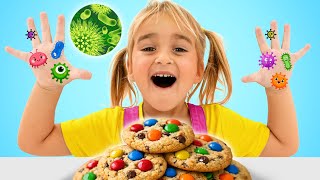 Alice and Mia – Wash Your Hands Story  Don’t Eat with Dirty Hands!