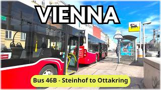 Vienna by Bus 46B - Feuerwache am Steinhof to Ottakring