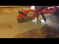 How To Cut floor concrete In Less Than 5 Minutes . The easiest way .part 1