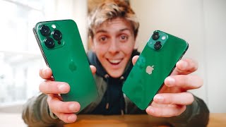 💚 NEW Green iPhone 13 & 13 Pro Unboxing! (IT'S GORGEOUS)