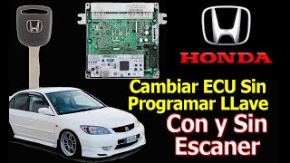 Cambiar ECU (Computadora Motor) Sin Programar Llaves Honda, ACURA Método Con Y Sin Escaner