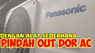 How to move ac without displacing freon remove its own panasonic ac