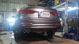 雷力 HYUNDAI 19 ELANTRA 1.6 Turbo 橫桶左右四出超跑尾段│THUNDER HYUNDAI 19 ELANTRA 1.6 Turbo  MUFFLER SC-TYPE