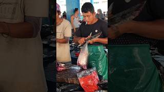 crazy skills! Amazing tuna cutting expert at the fish market