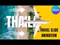 .Travel Intro Animation using Text Reveal Effect in Canva