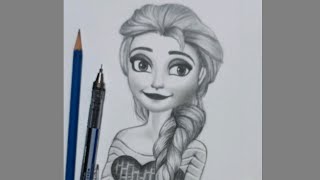 How to draw Disney princess /Elsa/step by step/frozen princes by Afrin sheikh..