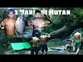 Camping 2 hari hujan deras di hulu sungai mencari ikan hampala masak makan di hutan camp overnight