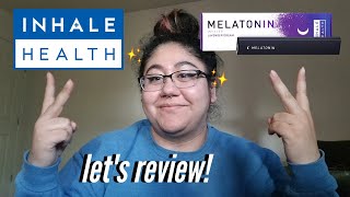 reviewing: inhale health's melatonin lavender inhaler | cecilia g.