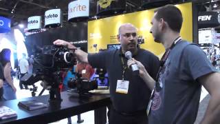 NAB 2012: Cinevate Sony FS series rig, LED light