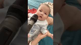 Babies crying in mic 😂😂😂😂😂😂😂😂 #funny #unitedkingdom🇬🇧 #fouryou #funnyvideos #babiesfunny