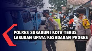 Polres Sukabumi Kota Terus Lakukan Upaya Kesadaran Prokes