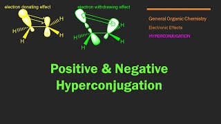 Hyperconjugation - 02c | Positive Hyperconjugation |+H Effect | Negative Hyperconjugation |-H Effect