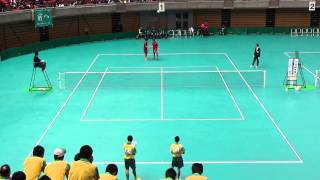 '15 全日本高等学校選抜ソフトテニス大会　男子　準決勝　1-1