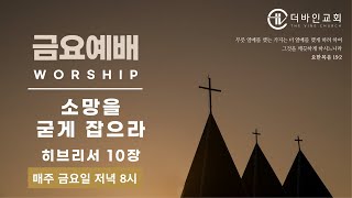 [더바인교회]ㅣ금요예배ㅣ11월 15일ㅣ히브리서 10장ㅣ소망을 굳게 잡으라ㅣ최욱표 목사