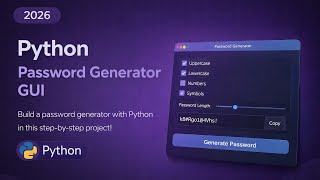 Build a Password Generator in Python | GUI Project Using Tkinter | Fast Code