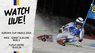 LIVE: FIS Alpine Europa Cup Finals March 18 - Giant Slalom Men Run 2 in Hafjell (NOR) at 12:00 CET