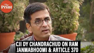 CJI DY Chandrachud says Ram Janmabhoomi ’judgement of the court, not any individual’