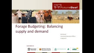 Forage Budgeting and pasture utilisation