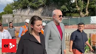 Kryeministri Edi Rama - Sheshi Çerçizit, Gjirokastër, në kantierin për transformimin e sheshit