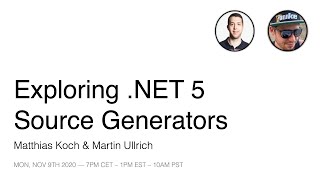 Exploring .NET 5 Source Generators