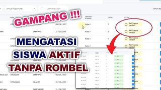 Mengatasi Siswa Aktif Tanpa Rombel EMIS 4.0 tapel 2024-2025