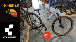 Cube Aim SLX ( 2023 ) white´n´blue´n´red WALK-AROUND