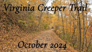 Virginia Creeper Trail - Late October 2024 (PEAK FALL COLOR)