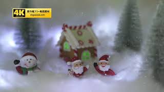 【4K】クリスマス動画素材（著作権フリー／商用利用可能）サンタ40（雪）