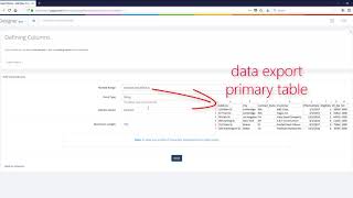 Databases in Designer