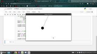 Simple pendulum in Python!!
