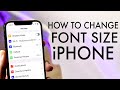 How To Change Font Size On ANY iPhone!