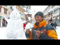 after fresh snowfall in leh ladakh