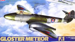 Tamiya 1/48 Gloster Meteor F.1 built model kit