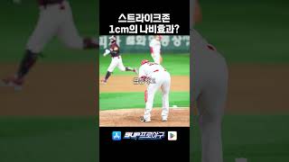 스트라이크존, 1cm의 나비효과?  #9up #야구 #kbo #프로야구