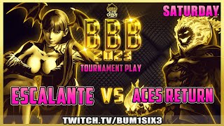 BBB2023 | Umvc3 | Escalante vs Aces Return | STOP ALL ACTIVITIES FOR THIS GODLIKE SET!!!