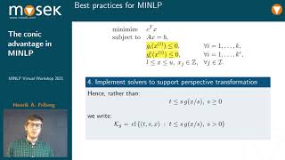 The conic advantage in MINLP | MOSEK