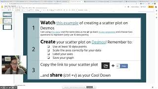 M19 Week 3, Tuesday - Making a scatter plot on Desmos